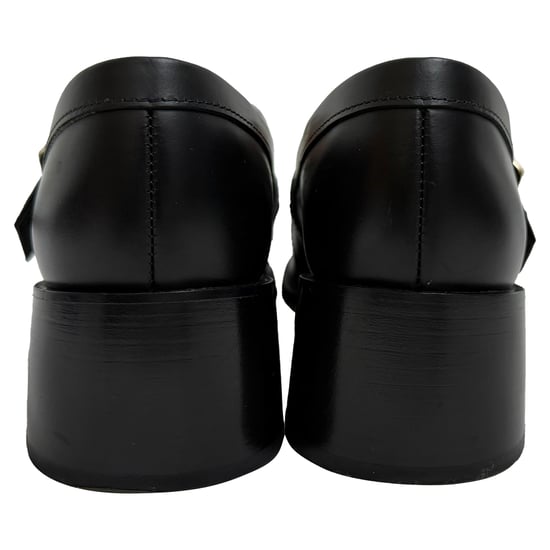 Roger Vivier Viv' Rangers Loafers med spänne och klack i svart läder - Image 3
