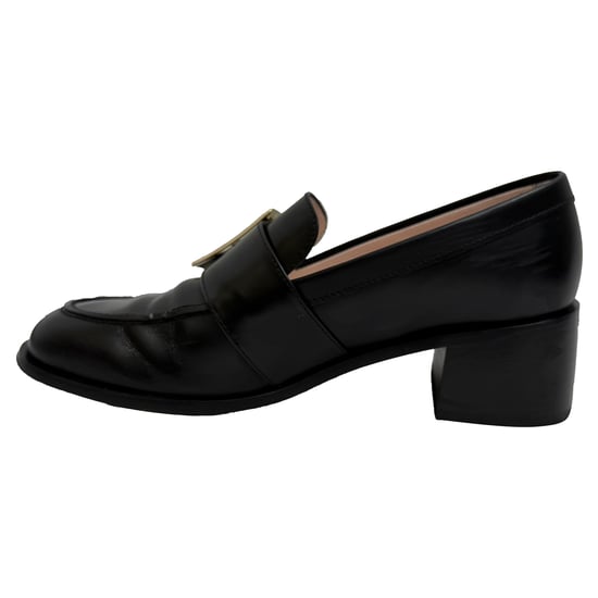 Roger Vivier Viv' Rangers Loafers med spänne och klack i svart läder - Image 6