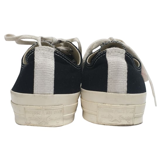 Comme Des Garçons Play x Converse Chuck 70 High-Top "Half Heart" sneakers in zwart katoen - Image 3