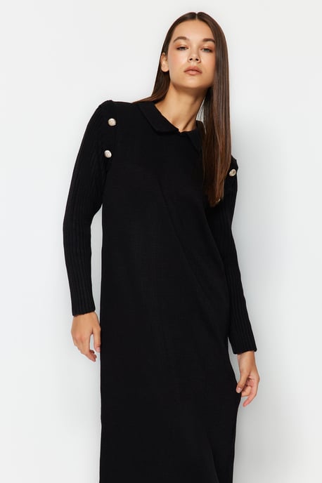 Damesjurken in Unifarben, lang model, casual, normale pasvorm, bescheiden mode - Image 2