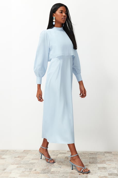 Women's Unifarben Maxi Long Casual Regular fit Modest Fashion Dresses - Image 1