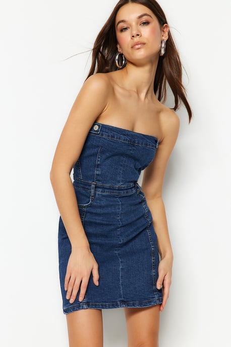 Unifarben miniärmlösa eleganta figurnära klänningar för kvinnor - Image 2