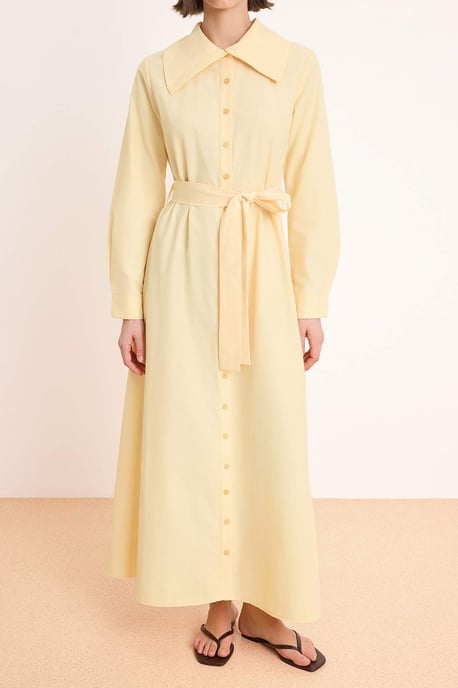Marinblå platt maxilång klänning med A-linjeformad hijab för kvinnor - Image 2