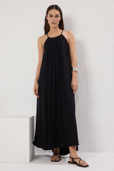 Dames maxi-jurk met rechte pasvorm, casual/dagelijks en ontspannen model - Image 1