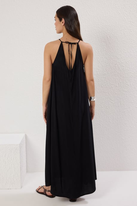Dames maxi-jurk met rechte pasvorm, casual/dagelijks en ontspannen model - Image 3
