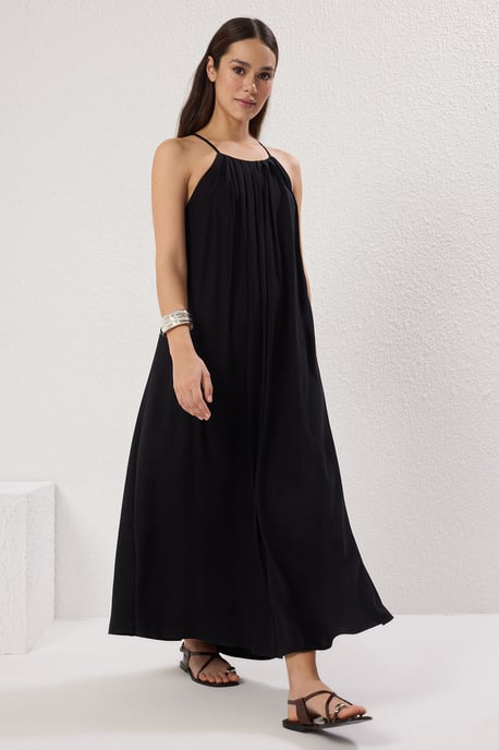 Dames maxi-jurk met rechte pasvorm, casual/dagelijks en ontspannen model - Image 4