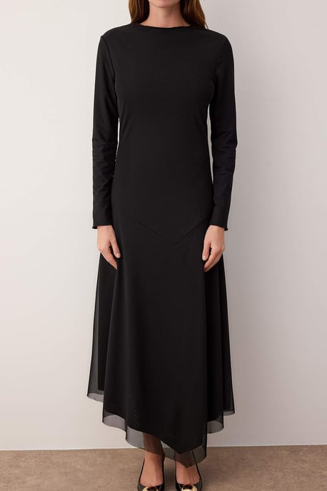 Damklänning med platt maxi- och nattklänning, hijab, chic/nattliknande - Image 2