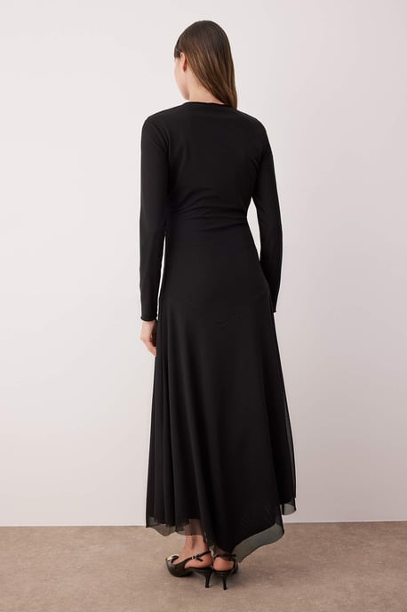 Damklänning med platt maxi- och nattklänning, hijab, chic/nattliknande - Image 3