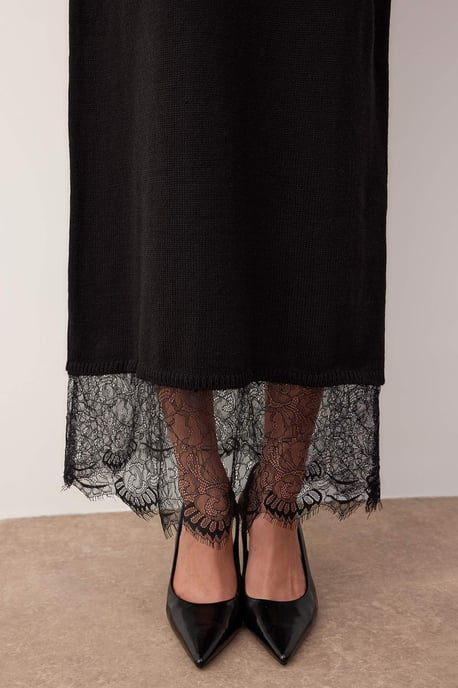 Damklänning med platt maxi-lång, avslappnad/fritidsklänning med A-linjeformad hijab - Image 2