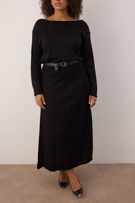 Curve Damklänning med rak maxiklänning i A-linjeformat, plus size, för dag/natt - Image 2