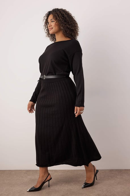 Curve Damklänning med rak maxiklänning i A-linjeformat, plus size, för dag/natt - Image 4