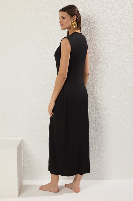 Damesjurk, rechte maxi-jurk, hangende strandjurk, oversized model - Image 3