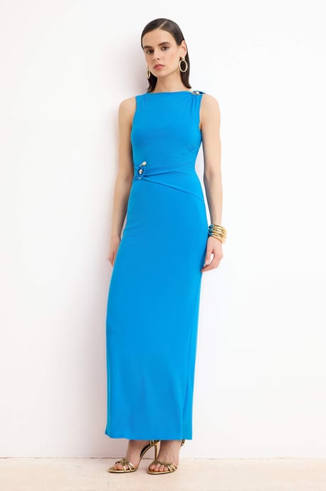 Platte, mouwloze maxi-jurken voor dames, geschikt voor avond- en gala-avonden. - Image 1