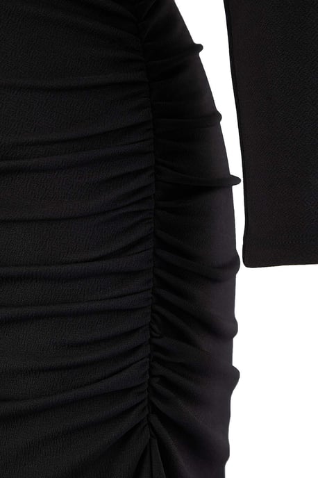 Curve Dam Unifarben Maxilång Avslappnad Shiftklänning Plus Size - Image 2
