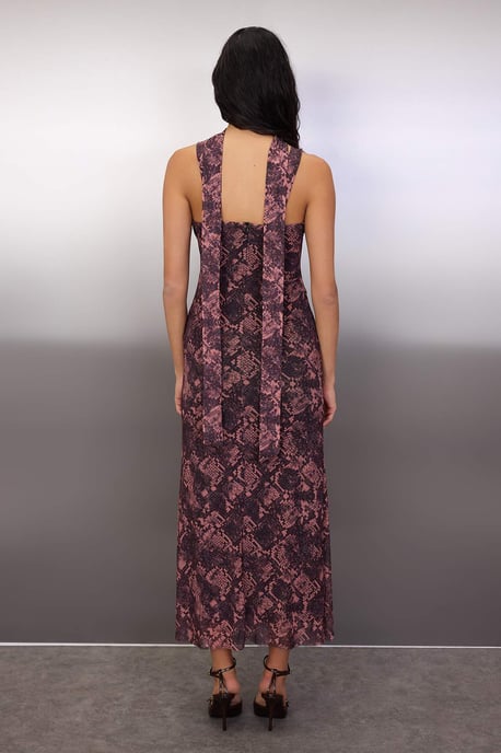 Ärmlös, snygg/nattklänning med djurmotiv och bodycon-motiv för kvinnor - Image 3