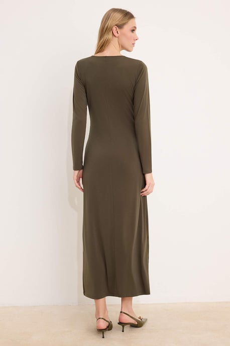 Damklänning med platt maxi- och nattklänning, chic/bodycon hijab - Image 3