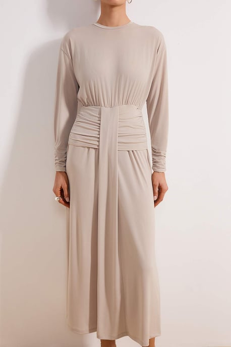 Damklänning med platt maxi- och nattklänning, chic/bodycon hijab - Image 2
