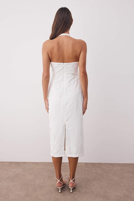 Unifarben Maxi Ärmlös Avslappnad Bodycon Klänning Dam - Image 3