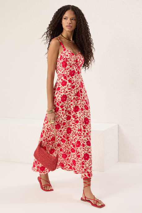 Women's Flowering Midi hanging Casual/Daily Regular Dress - Image 4