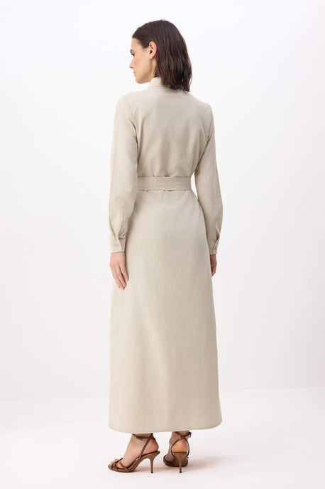 Damklänning med platt maxi- och hijabmönster, A-linjeformad - Image 3