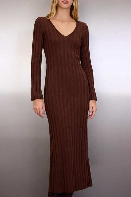 Damklänning med platt maxi-lång bodycon, dag- och nattklänning - Image 2