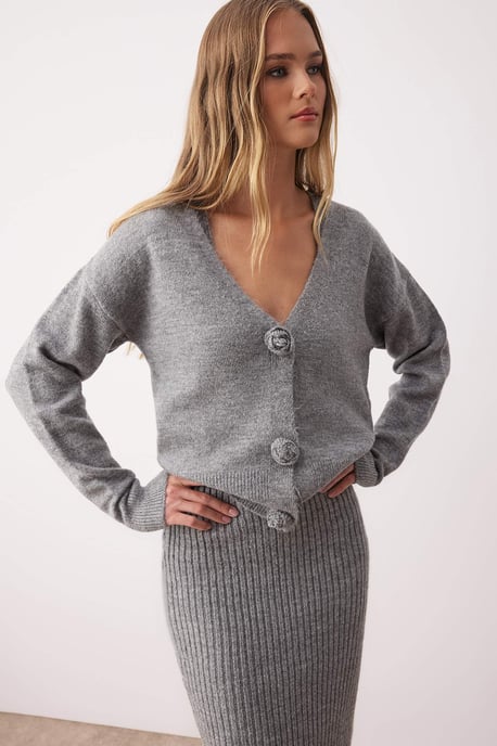 Rak midiklänning med lång ärm, casual/vardagsmodell, bodycon - Image 2