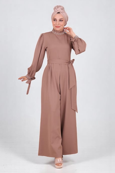 Parel Detailed Jumpsuit-jurk Nerts - Image 2