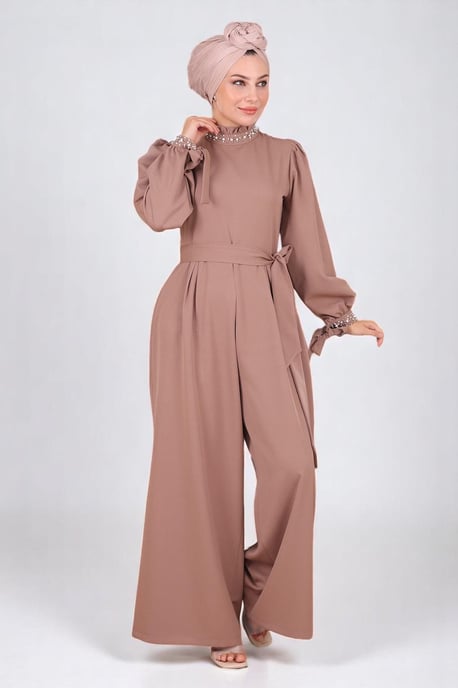Parel Detailed Jumpsuit-jurk Nerts - Image 3