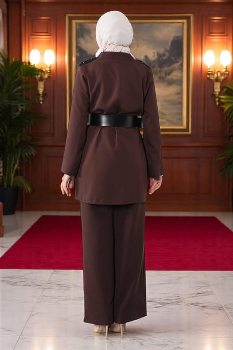 Kant Detailed Jumpsuit Pak Bruin - Image 4