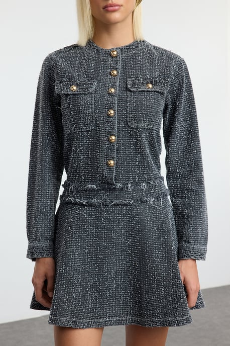 Damklänning med textur, lång, snygg/normal nattklänning - Image 2