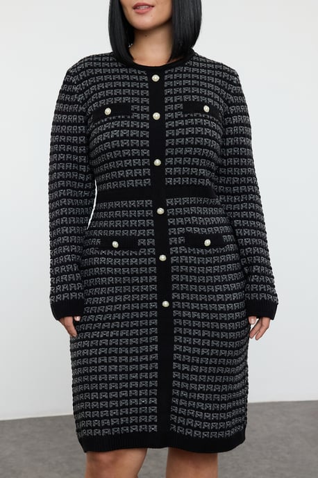 Curve Damklänningar Kariert Mini LÅNGA Casual, figurnära Plus Size - Image 2