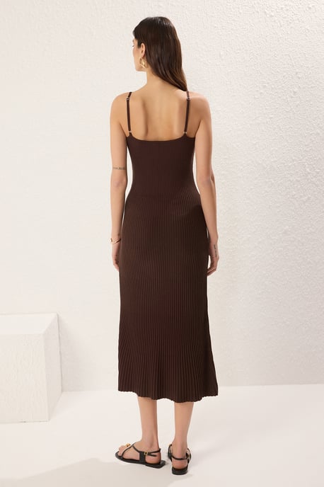 Rak midiklänning med hängande passform/vardagsklänning för kvinnor - Image 3