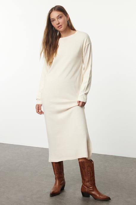 Dam Unifarben Regular fit Långa Casual Regular fit Klänningar - Image 4