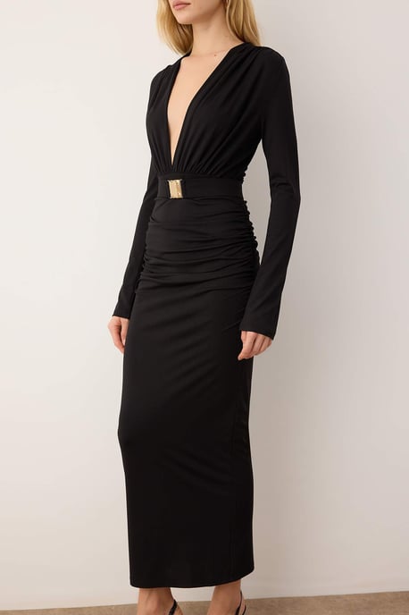 Damklänning med platt midi- och chic-/nattklänning - Image 2