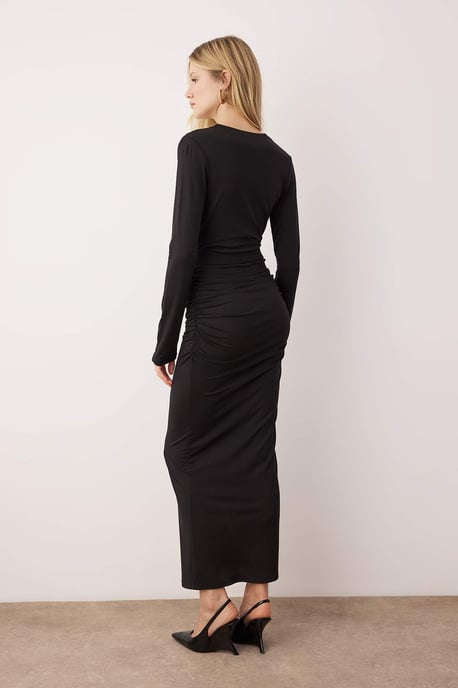 Damklänning med platt midi- och chic-/nattklänning - Image 3
