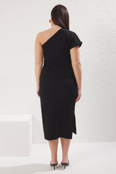Curve Damklänning i rak midi-modell, ärmlös, casual/vardagsmodell, figurnära, plusstorlek - Image 3