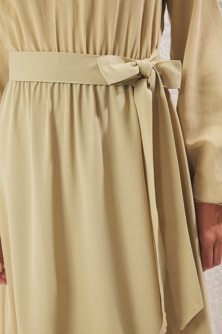 Damesjurken, recht model, lang, casual/dagelijks, bescheiden - Image 2