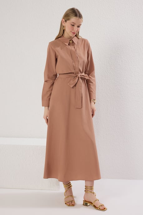 Rak LÅNG LÅNG Hijabklänning för damer, vanlig/vardaglig - Image 1