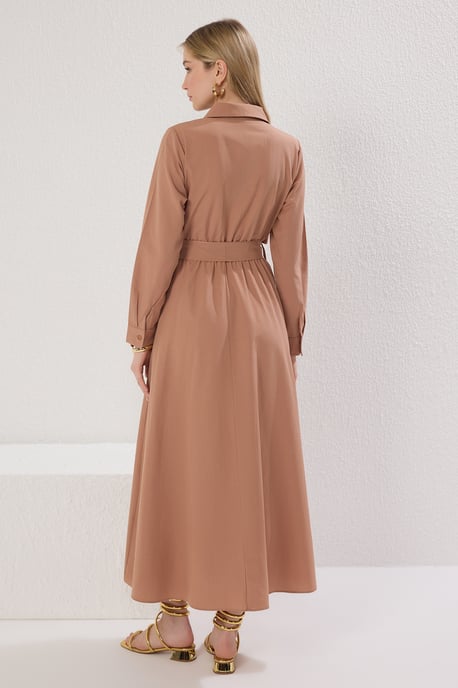 Rak LÅNG LÅNG Hijabklänning för damer, vanlig/vardaglig - Image 3