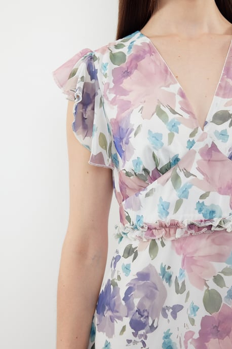 Dames mini-jurken met bloemenprint, mouwloos, geschikt voor avondjes uit of dagelijks gebruik, normale pasvorm - Image 3