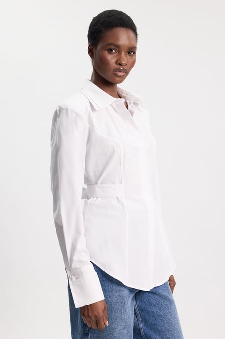 Woven Fitted Buttoned Shirt - Image 3