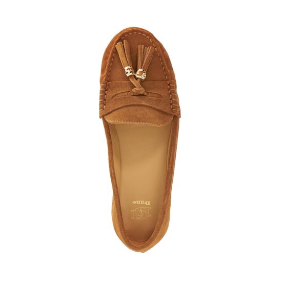 Dune Ladies Geen - Leather Tassel Trim Loafers - Image 4