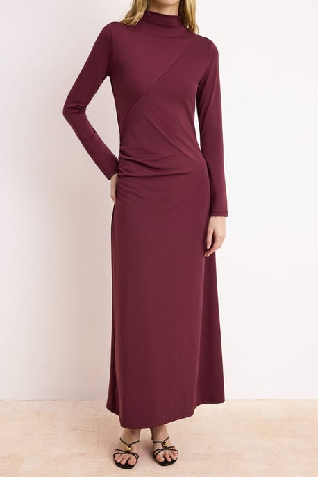 Lila platt maxiklänning med chic/nattklänning i hijab-modell för kvinnor - Image 2