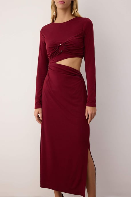 Platt maxiklänning med lång bodycon för examen/bal, damer - Image 2