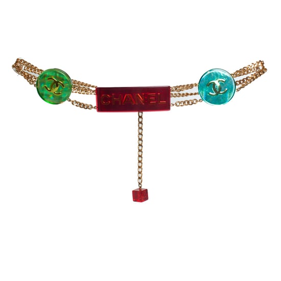 Chanel, veelkleurige iriserende kettingriem - Image 1