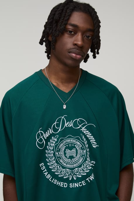Oversized Mesh Embroidered Panelled Hockey Top - Image 3