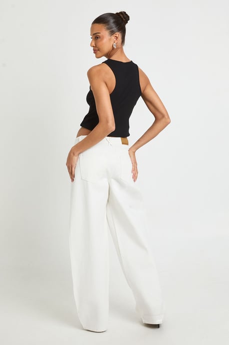 Studded Mid Waist Barrel Jean - Image 2