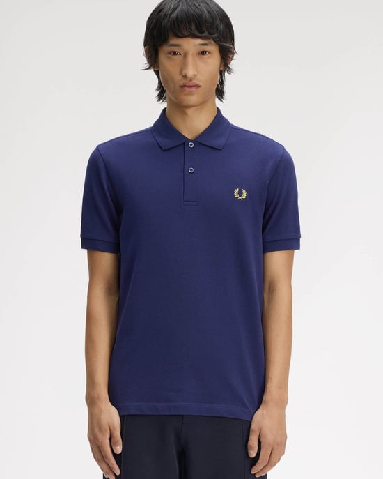 Signature Polo Shirt in Dark Blue - Image 1
