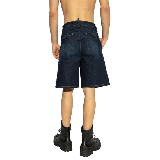 Dsquared2 Mörk Bermuda Shorts Denim Marinblå - Image 3