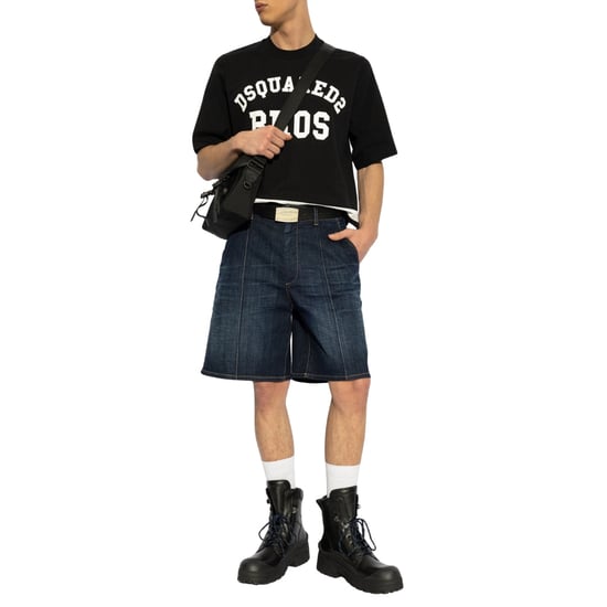 Dsquared2 Mörk Bermuda Shorts Denim Marinblå - Image 4